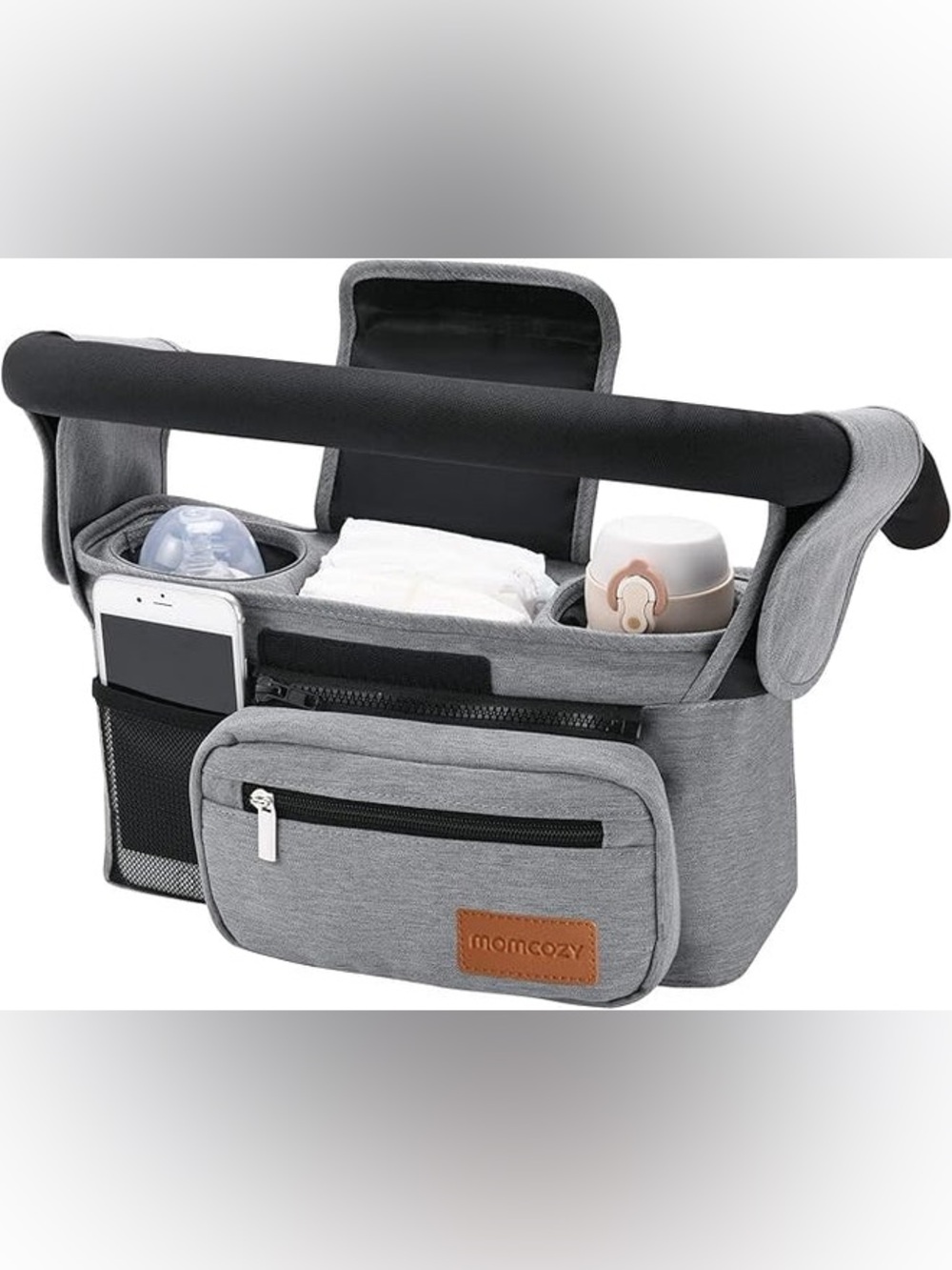 Momcozy Gray Stroller Organizer Caddy